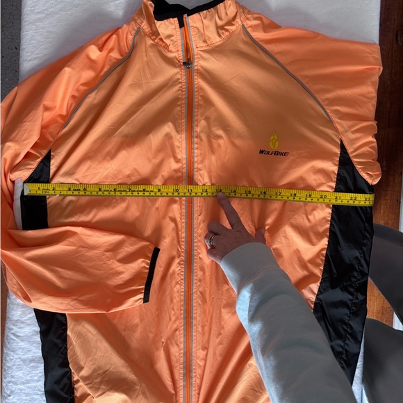Wolfbike Men’s Waterproof Cycling Jacket Zip Front Lightweight Wind Resistant - Picture 11 of 15